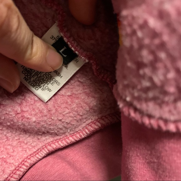 *SOLD* Aviator Nation 5 Stripe Hoodie Flamingo Pink Large - Picture 5 of 11